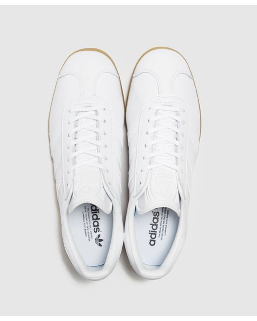 all white gazelles mens