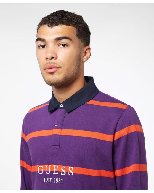 guess long sleeve polo shirt