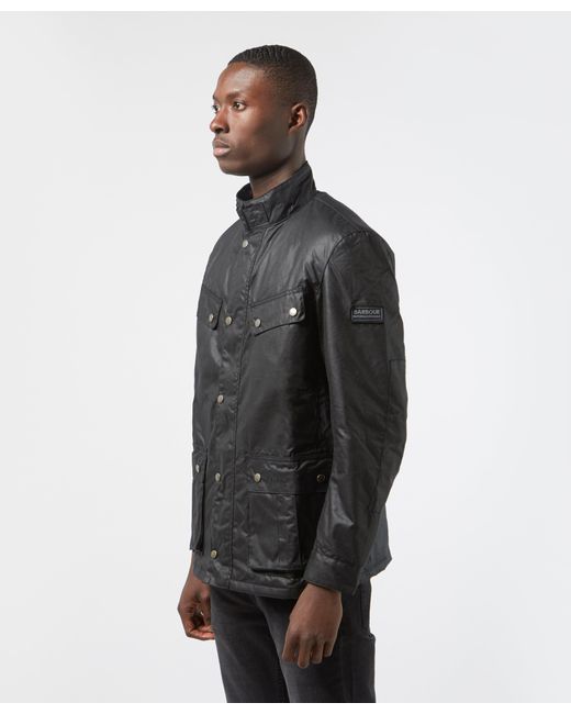 Barbour Cotton Duke Wax Jacket in Sage 