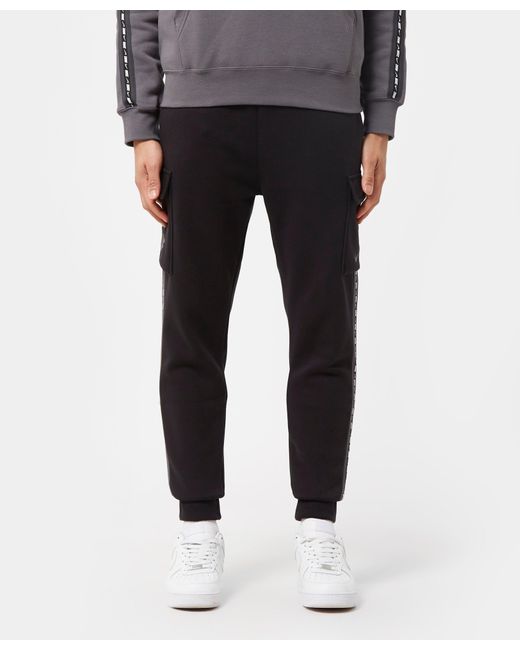 Nike Cotton Repeat Tape Cargo Joggers in Black for Men - Lyst