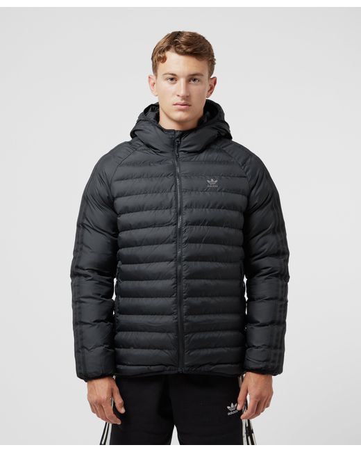 adidas Originals Synthetic Bubble Jacket in Black for Men | Lyst UK