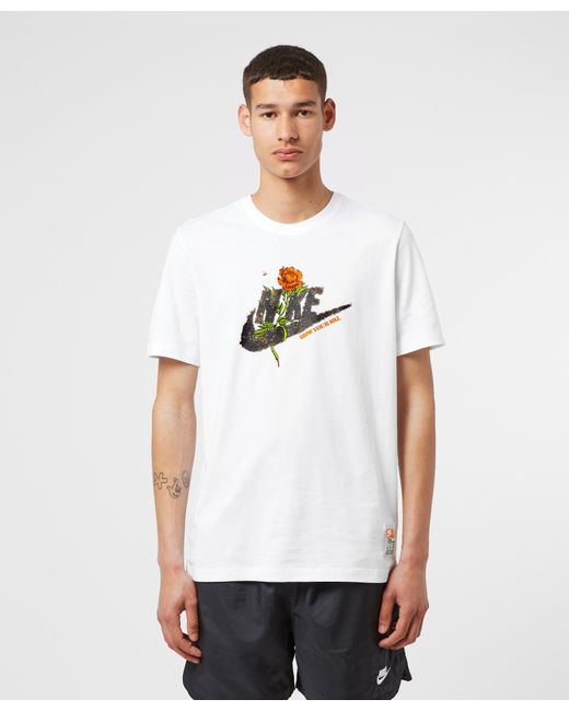 Nike Sportswear Flower Swoosh T-shirt in White for Men | Lyst Australia