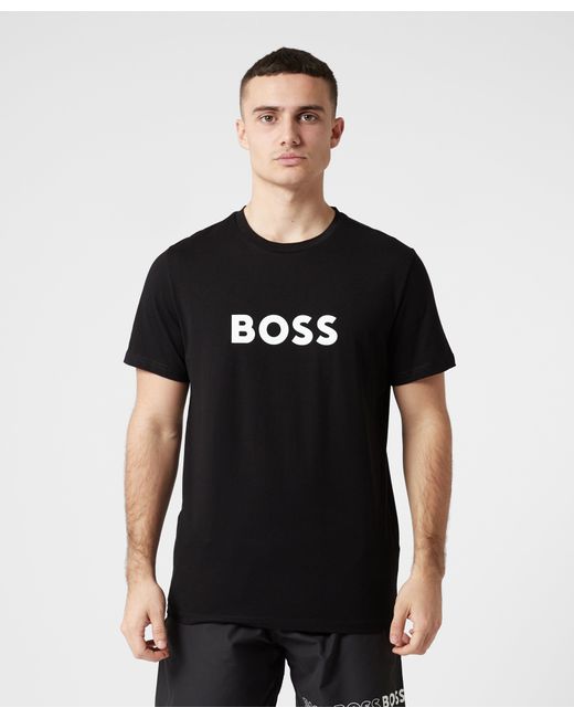 BOSS by HUGO BOSS Large Logo T-shirt in Black for Men | Lyst