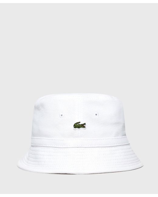 Lacoste Cotton Pique Bucket Hat in 