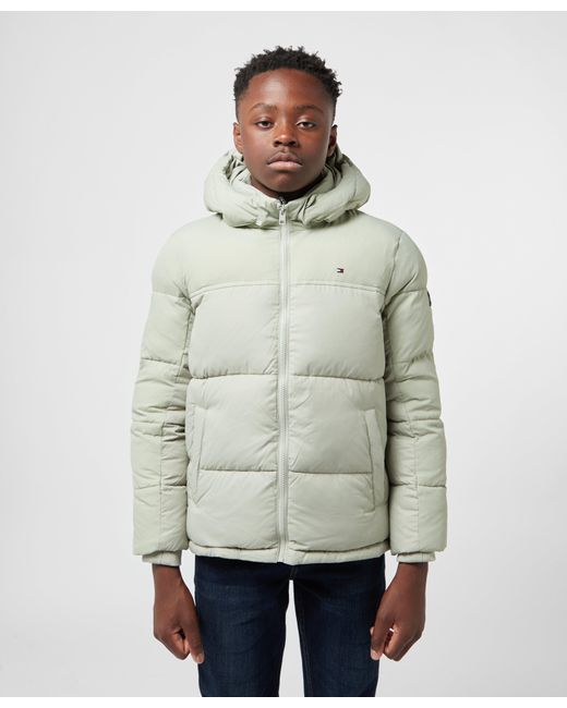 Tommy Hilfiger Mix Puffer Jacket in Green for Men | Lyst UK
