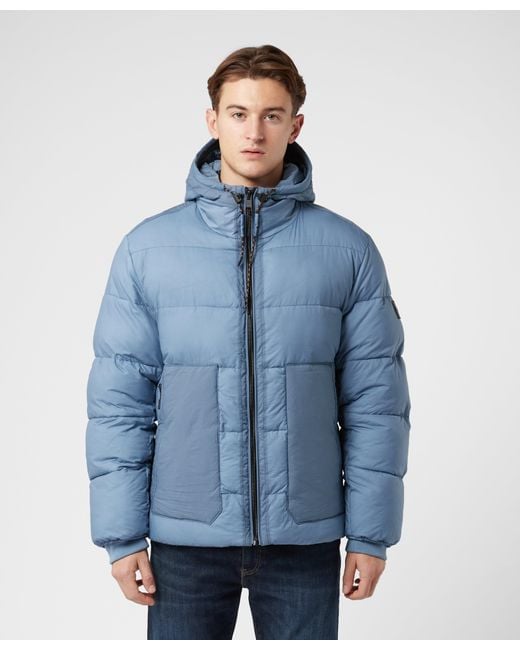BOSS by HUGO BOSS Otello Padded Jacket in Blue for Men Lyst
