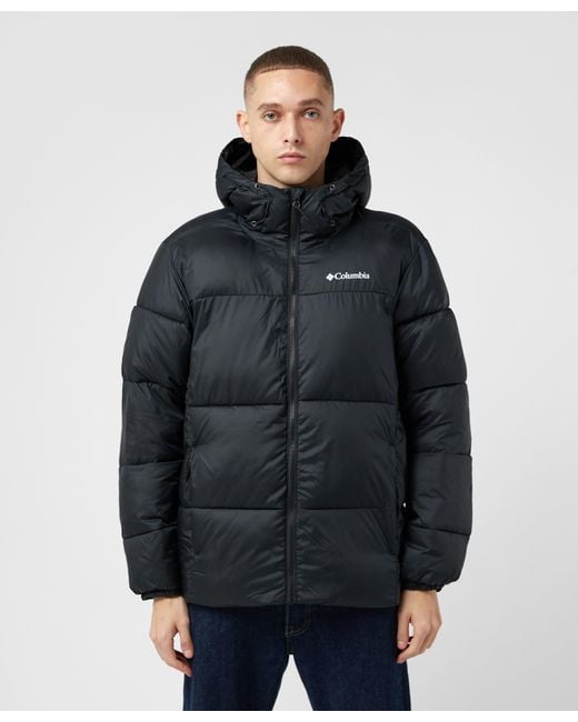 Columbia Puffect Hooded Jacket in Blue for Men | Lyst UK