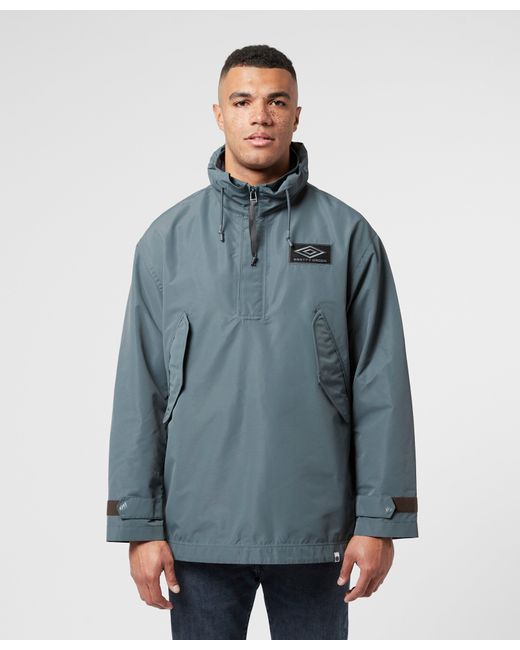 Pretty Green Synthetic X Umbro Seam Sealed Smock Jacket in Grey (Gray ...