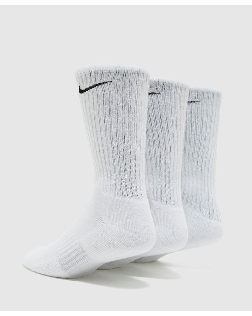 Nike 3 Pack Cushioned Crew Socks in White for Men | Lyst Australia