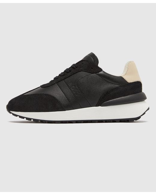 BOSS by HUGO BOSS Leather Runners in Black for Men | Lyst Canada