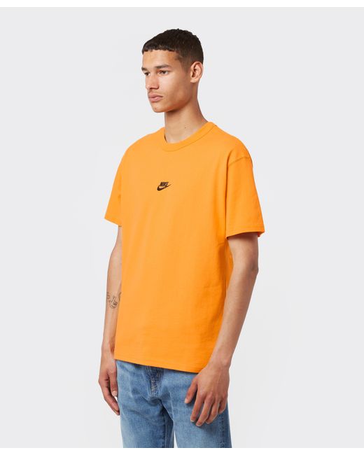Nike Sportswear Premium Essentials T-shirt in Orange for Men | Lyst