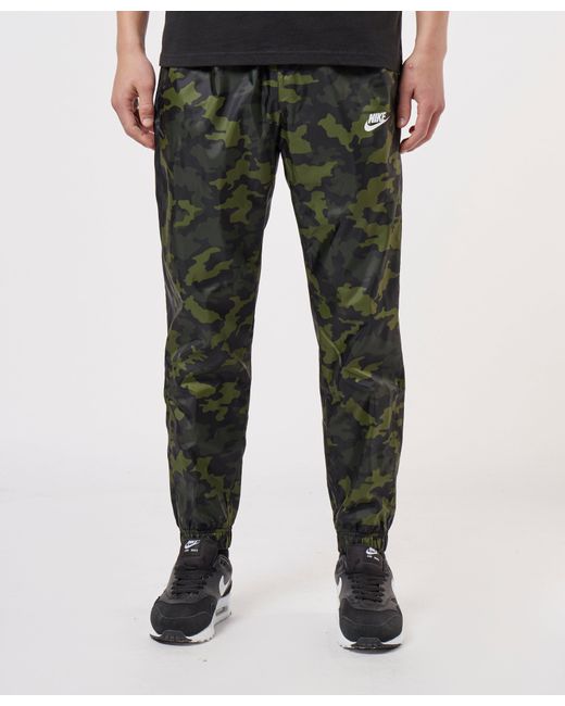 Nike Synthetic Camo Woven Track Pants in Green for Men | Lyst Australia