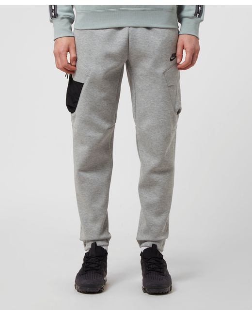 Nike Fleece Tech Cargo Pants in Grey (Grey) for Men - Lyst