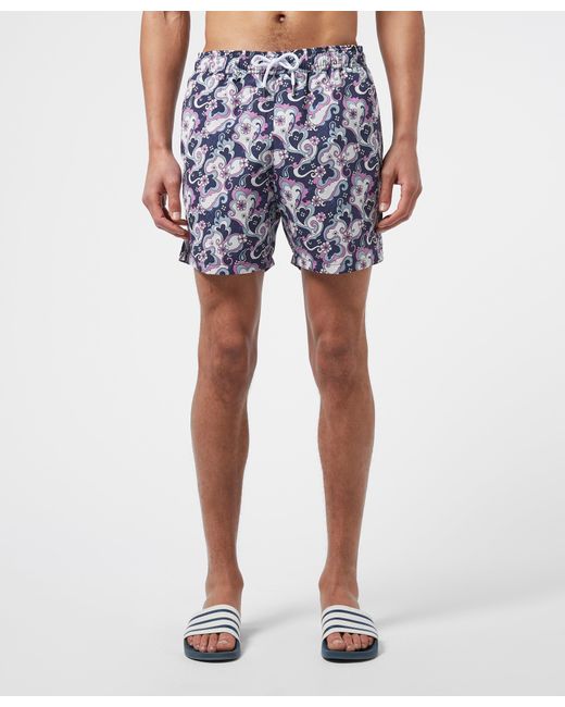 pretty green paisley swim shorts