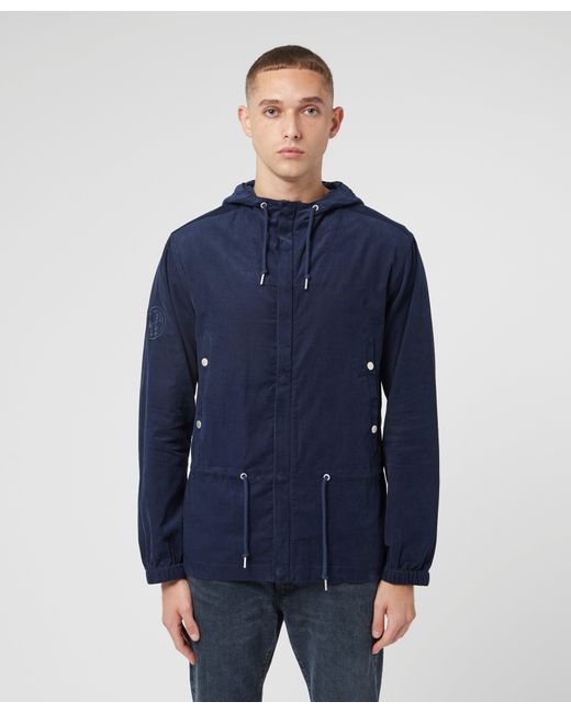 Pretty Green Cotton Cord Ridley Jacket in Blue for Men - Lyst