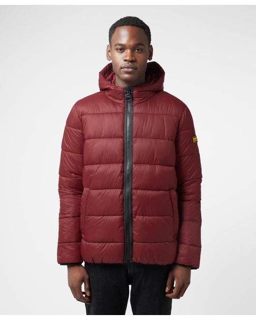 Barbour Legacy Bobber Jacket In Red For Men Lyst Canada