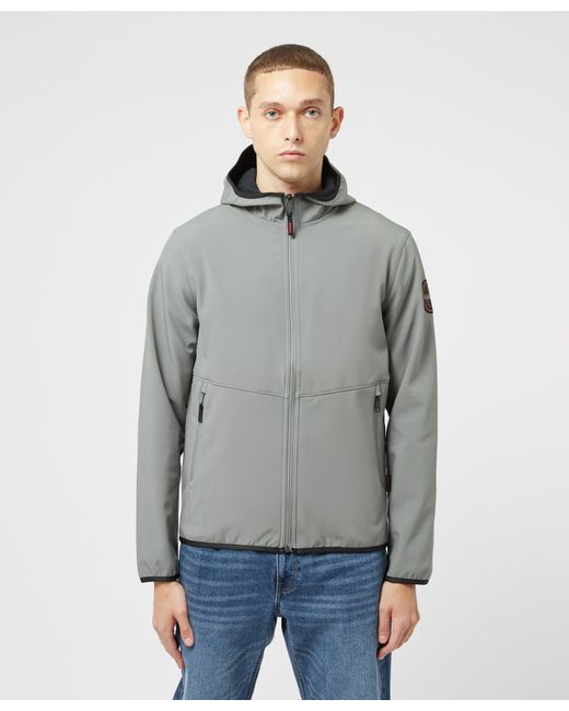 Napapijri Delisle Softshell Jacket in Grey (Gray) for Men | Lyst