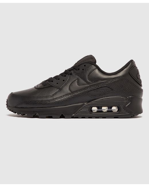 Nike Air Max 90 Leather Low-top sneakers in Black for Men - Lyst