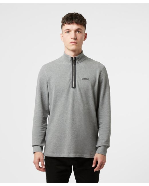 Barbour Beaker Zip Polo Shirt in Grey (Gray) for Men | Lyst