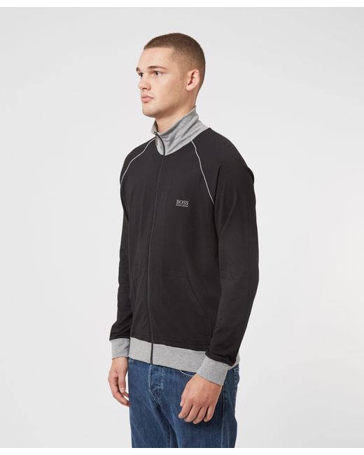 BOSS by HUGO BOSS Mix \u0026 Match Track Top in Black for Men - Lyst