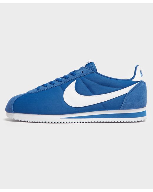 Nike Synthetic Cortez Nylon (signal Blue/white) Men's Classic Shoes for Men  | Lyst Canada
