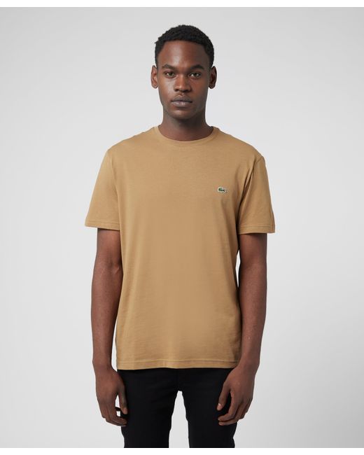 Lacoste Core Basic T-shirt in Brown for Men | Lyst Canada