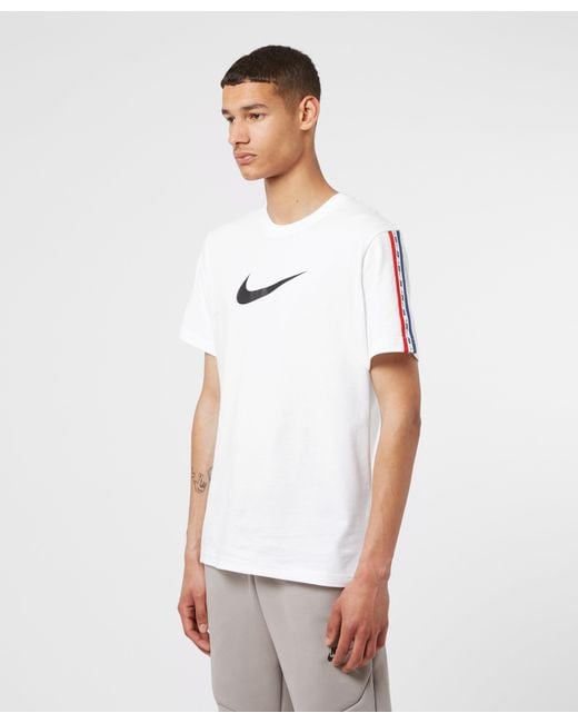 Nike Cotton Tape T-shirt in White for Men | Lyst Canada