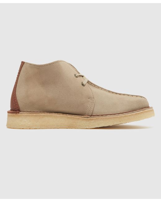 Clarks Rubber Trek Hi 50 Shoes in Brown for Men | Lyst