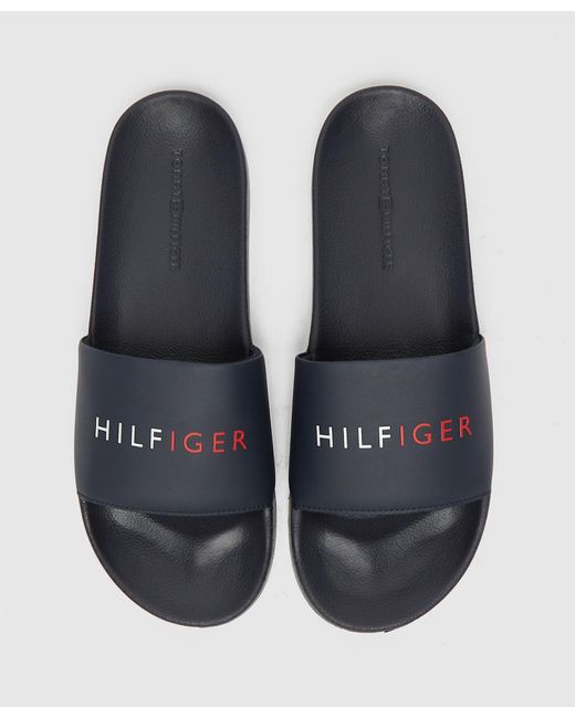 tommy hilfiger sliders grey