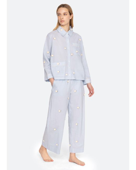 Sea Blue Sheep Pj Set