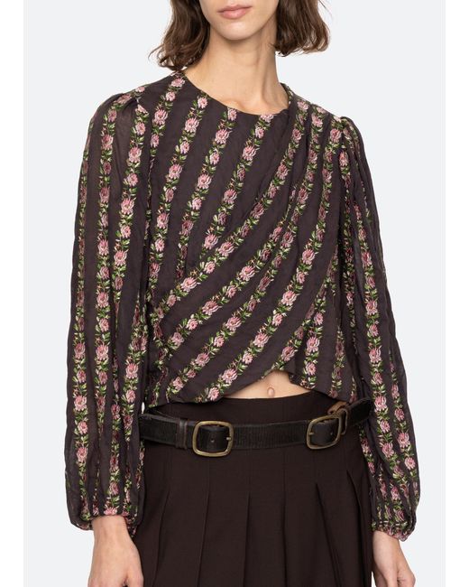 Sea Black Sybil Top