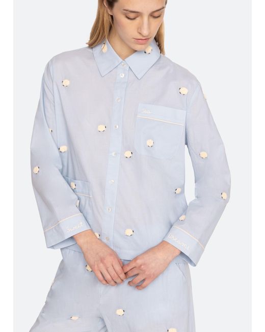 Sea Blue Sheep Pj Set