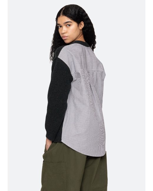 Sea Black Mallory V-neck Sweater