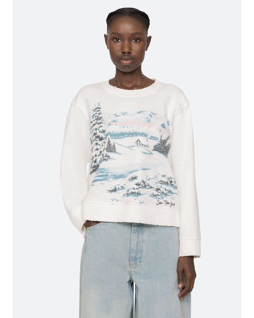 Sea Blue Lenore Sweatshirt