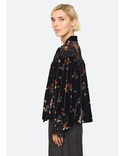 Sea Black Leda Top