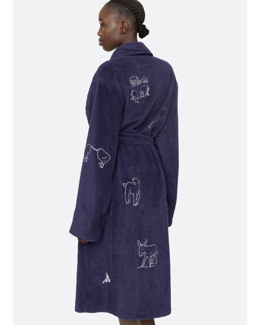 Sea Blue Demi Robe