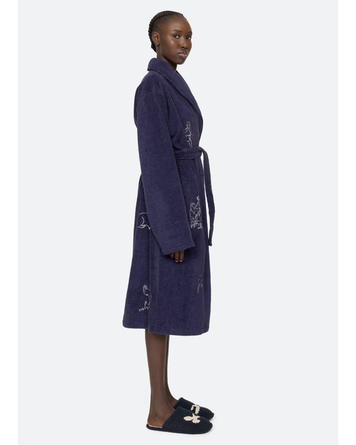 Sea Blue Demi Robe