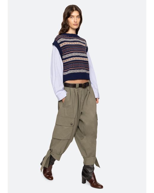 Sea Blue Ciara Combo Top