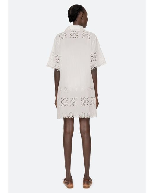 Sea White Babette Coverup