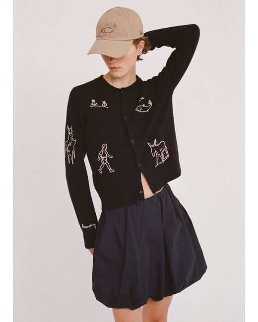 Sea Black Demi Cardigan