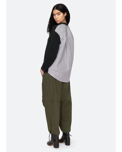 Sea Black Mallory V-neck Sweater