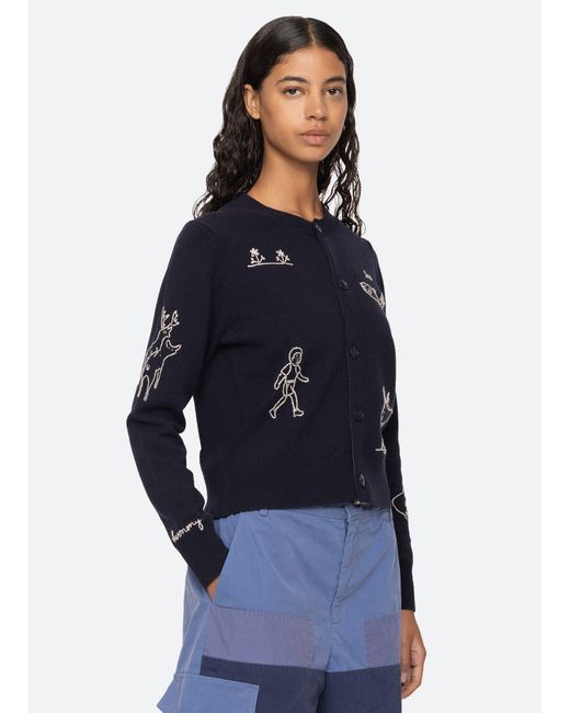 Sea Black Demi Cardigan
