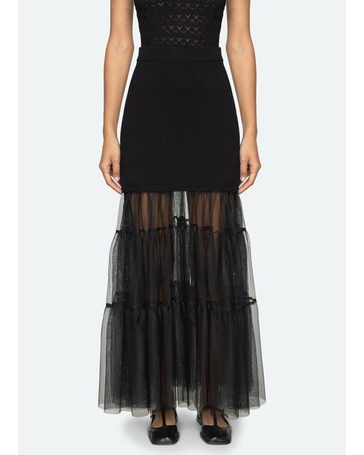 Sea Black Seraphine Skirt