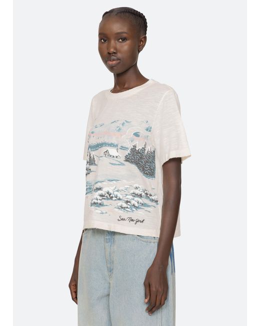 Sea White Lenore T-shirt