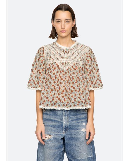 Sea Blue Viera Top