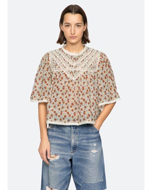 Sea Blue Viera Top