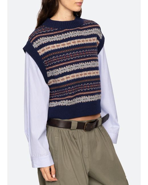 Sea Blue Ciara Combo Top