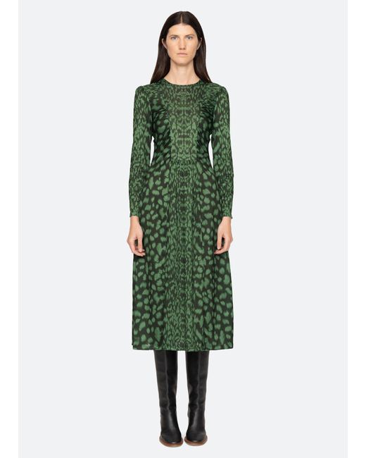 Sea Green Claude L/s Dress