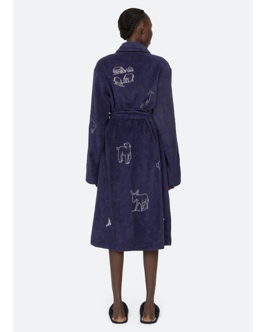 Sea Blue Demi Robe