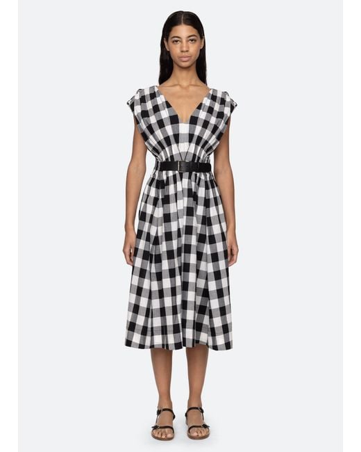 Sea White Neci Midi Dress